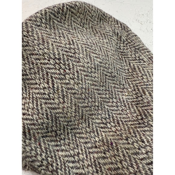 Millars Irish Wool Herringbone Tweed Flat Cap Hat Made in Ireland Men's - Picture 2 of 6